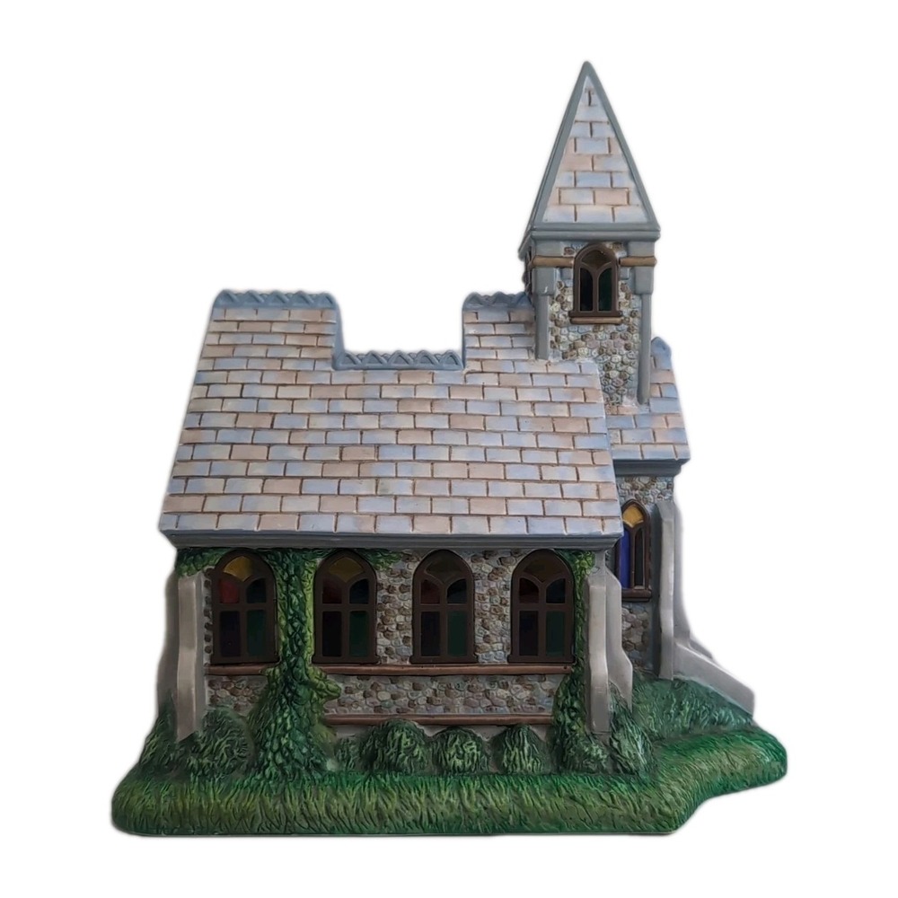 Partylite Olde World Village #2 Church P7321 Christmas Tealight Candle Holder - Picture 3 of 14